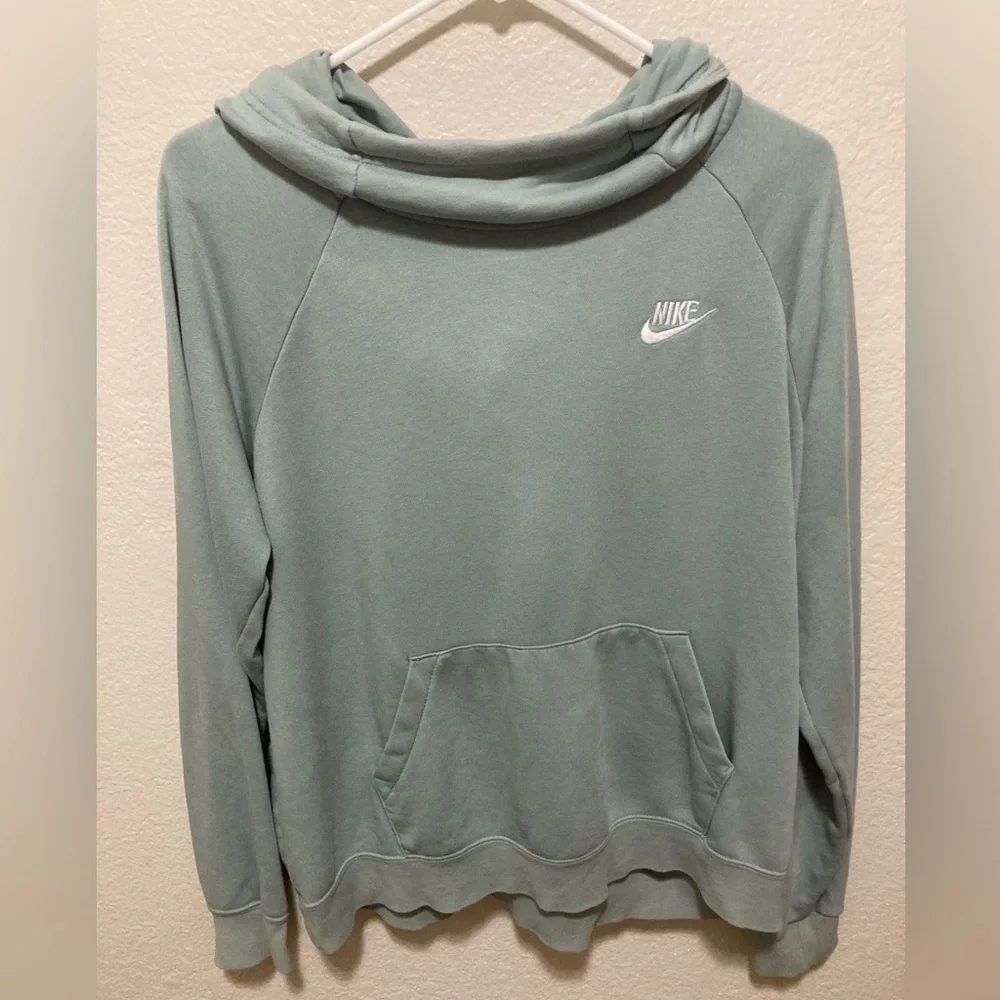 Nike Women's Mint Green Cowl Neck Hoodie Size Medium